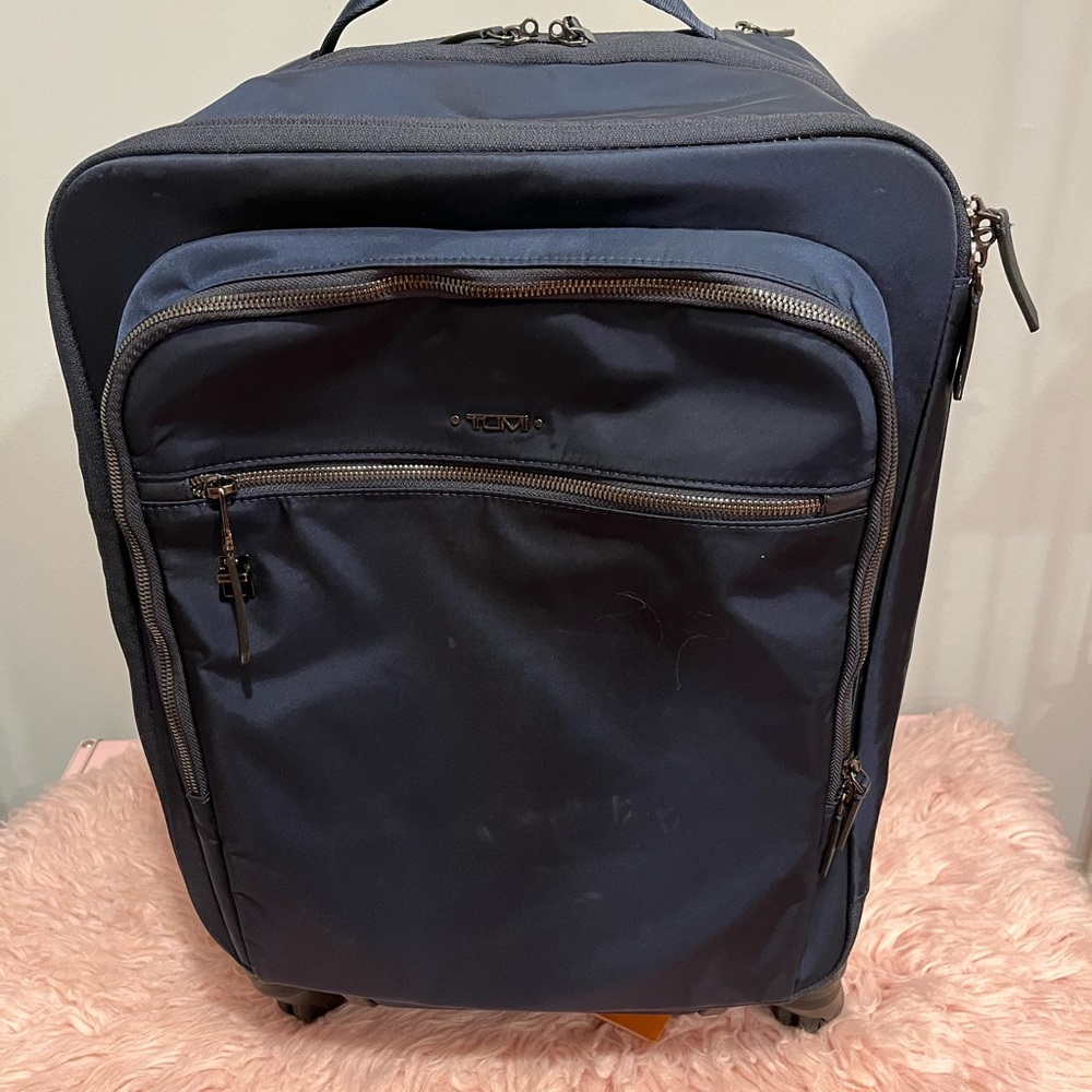 Tumi Navy Carson Carryon Luggage